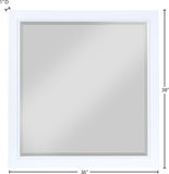 Marisol Contemporary Mirror with Rich Black Finish and Brushed Gold Accents for Modern Décor