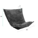 Puff Chair Cover & Cushion Shar Pei Charcoal/Black