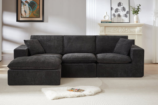 ZORVA 108" 4-Seater Sofa with 1 Ottoman