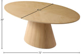 Gavin Oval Dining Table with Mid Century Design - Perfect for Stylish Entertaining in Any Space