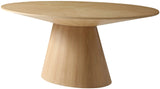 Gavin Oval Dining Table with Mid Century Design - Perfect for Stylish Entertaining in Any Space