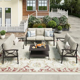 Wholesale 7 - Person Patio Conversation Sets with Cushions