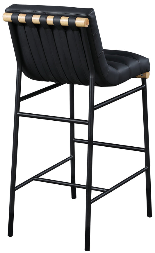 Burke Bar Stool - Stylish Contemporary Counter Stool with Soft Upholstery and Sturdy Metal Frame