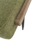 Classic Cocktail Ottoman with Slide Tray, Green
