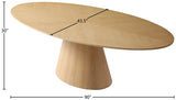 Gavin Oval Dining Table with Mid Century Design - Perfect for Stylish Entertaining in Any Space