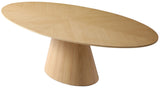 Gavin Oval Dining Table with Mid Century Design - Perfect for Stylish Entertaining in Any Space