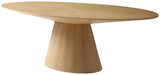 Gavin Oval Dining Table with Mid Century Design - Perfect for Stylish Entertaining in Any Space