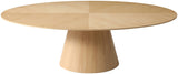 Gavin Oval Dining Table with Mid Century Design - Perfect for Stylish Entertaining in Any Space