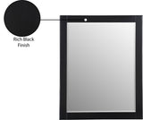 Maxine Black Mirror - Stunning Contemporary Design, Rich Black Finish & Upscale Bedroom Style Upgrade