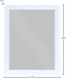 Maxine Contemporary Mirror with Rich Black Finish and Brushed Gold Accents for Elegant Decor