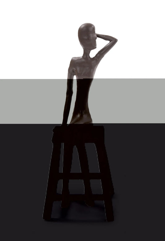 Sitting Beauty Aluminum Sculpture