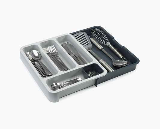 DrawerStore™ Grey Expandable Cutlery Tray