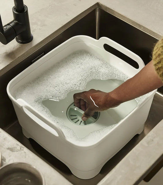 Wash&Drain™ Stone Green Washing Up Bowl