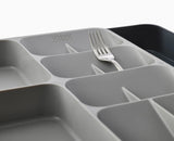 DrawerStore™ Grey Expanding Cutlery, Utensil & Gadgets Organiser