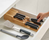 DrawerStore™ Bamboo Compact Knife Organiser