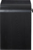 Hayes Night Stand - Sleek Ash Wood Veneer Table with Matte Handle for Contemporary Home Elegance