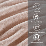 Antibacterial Spa-Like 8-Piece Bathroom Towel Set, Pink