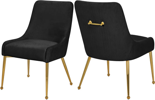 Ace Velvet Dining Chair Set (Set of 2)