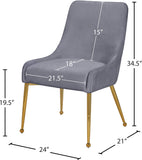 Ace Velvet Dining Chair Set (Set of 2)