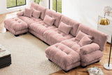 CLOUDIES 173" 4 Seater Sofa with 2 Ottomans