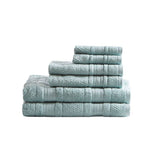 Lightweight 6-Piece Bath Towel Set [Certified], Green