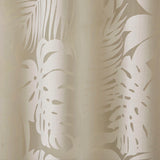 Botanical Burnout Palm Leaf Sheer Window Panel, Natural