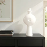 Matte White Towel Vase - Large