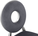 Carousel Velvet Dining Chair Set - Modern Gold Stainless Steel Frame with Plush Comfort Design