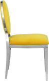 Carousel Velvet Dining Chair Set - Modern Gold Stainless Steel Frame with Plush Comfort Design