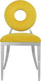 Carousel Velvet Dining Chair Set - Modern Gold Stainless Steel Frame with Plush Comfort Design