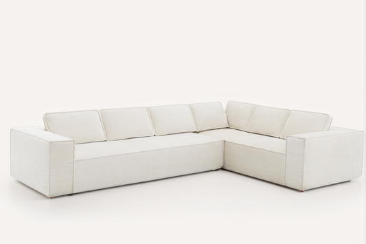 NOUVA 130" Chenille 6-Seater Sofa