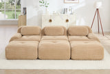 MIA 117'' 3-Seater Sofa with 3 Ottomans