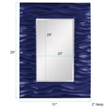Zenith Mirror - Glossy Navy