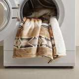 Aztec Printed Velvety Shepra Heated Throw