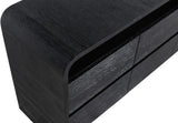 Cresthill Oak Wood Mid-Century Dresser - Stylish Storage Solution with Unique Curved Design for Bedrooms