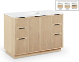 Willard - Engineered Stone And Solid Wood Bathroom Vanity