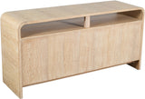 Cresthill Oak Wood Mid-Century Dresser - Stylish Storage Solution with Unique Curved Design for Bedrooms