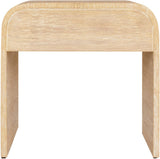 Cresthill Mid Century Night Stand - Stylish Curved Design with Durable Solid Wood and Ample Storage