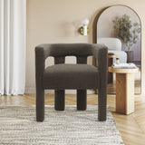 Athena Contemporary Accent Chair - Elegant Minimalist Design for Dining and Relaxation Comfort