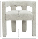 Athena Contemporary Accent Chair - Elegant Minimalist Design for Dining and Relaxation Comfort