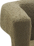 Athena Olive Green Boucle Fabric Dining Chair - Stylish Comfort for Your Contemporary Space