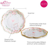 Elephant Baby Shower 62 Piece Party Tableware Set - Pink (16 Guests)
