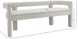 Athena Elegant Contemporary Bench for Stylish Comfort, Minimalistic Design, and Cozy Relaxation