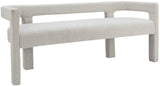 Athena Elegant Contemporary Bench for Stylish Comfort, Minimalistic Design, and Cozy Relaxation