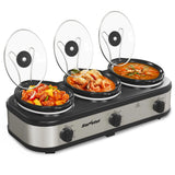 Triple Slow Cooker, Buffet Server and Food Warmer