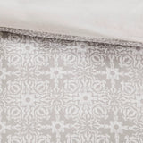 Reversible Embroidered Comforter/Duvet Cover Set, Ivory
