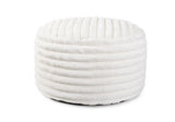 Short Pouf Shar Pei White