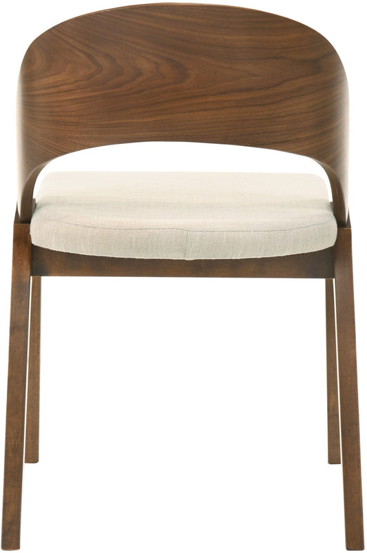 Woodson Mid Century Modern Dining Chair Set of 2 - Elegant Walnut Frame, Comfortable Foam Seat