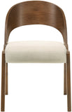 Woodson Mid Century Modern Dining Chair Set of 2 - Elegant Walnut Frame, Comfortable Foam Seat