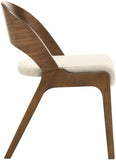 Woodson Mid Century Modern Dining Chair Set of 2 - Elegant Walnut Frame, Comfortable Foam Seat